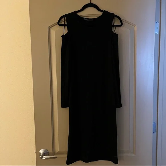 Marks & Spencer Cold Shoulder Rib Knit Dress - Picture 3 of 6